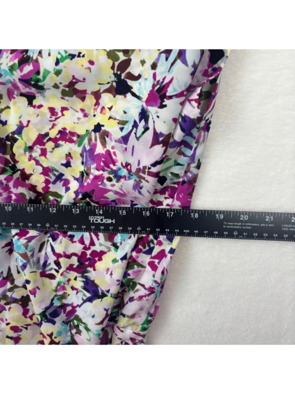 ✨3/$30 Cabi L Eden Floral Wrap Top 5211 Blouse Floral Print Sleeveless Blouse - Picture 5 of 7